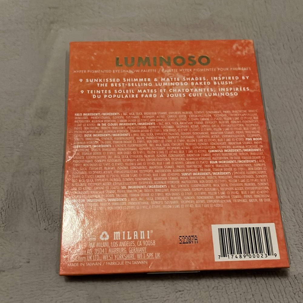NWT Milani Luminoso Eyeshadow Palette - Picture 2 of 3